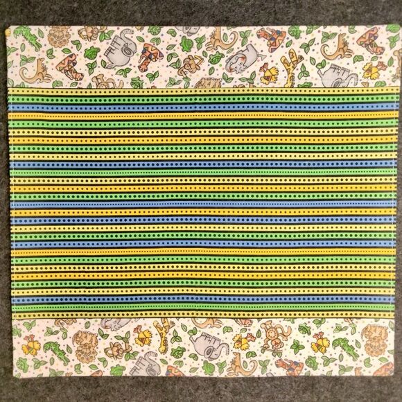 NEW Zoo Animals Stripes Cotton Print Two Placemats – Perfect for Kids or Pets - Picture 4 of 4